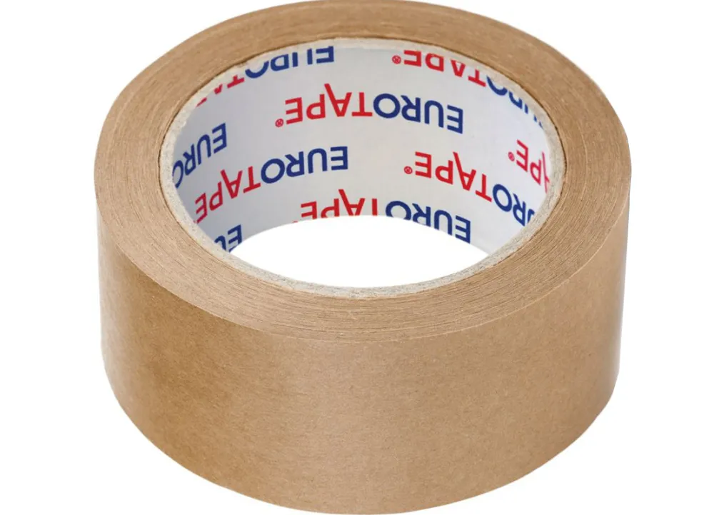 Eurotape Taśma pakowa - - papierowa, kraft, 50 m > Kleje I Taśmy Klejące