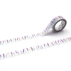 MT Masking Tape Taśma papierowa washi Maruichikyu Lavender - - 5 m