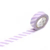 MT Masking Tape Taśma papierowa washi - - Stripe Lilac, 7 m