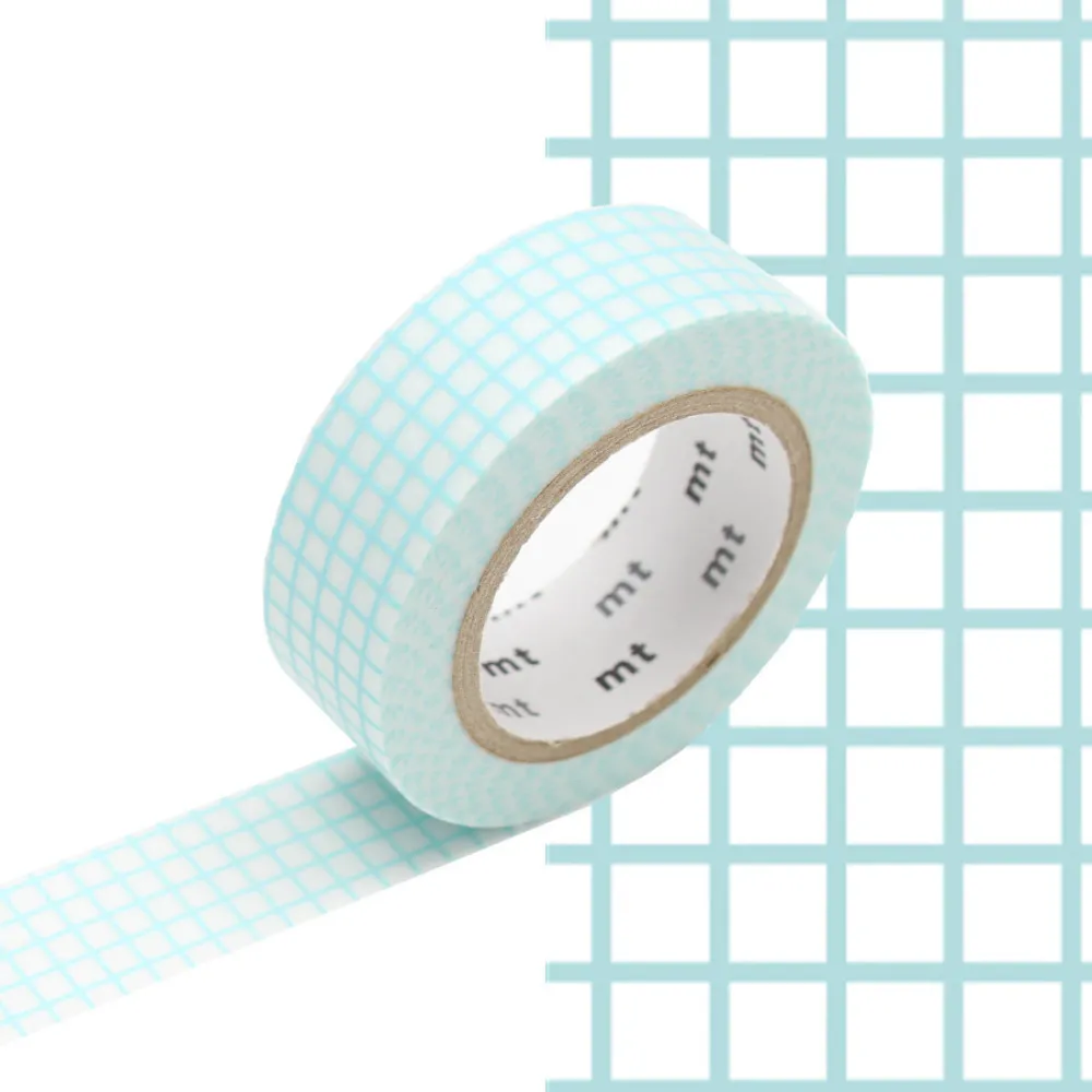 MT Masking Tape Taśma papierowa washi - - Hougan Mint Blue, 7 m