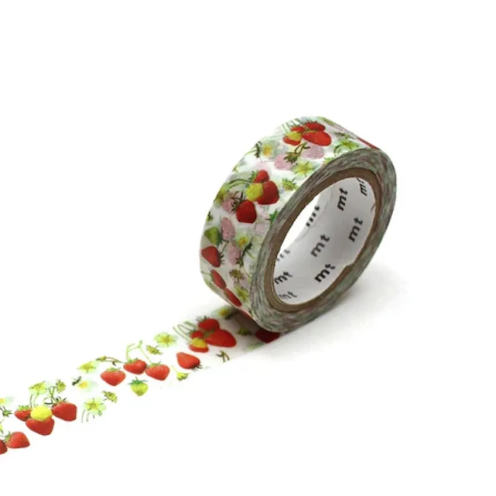 MT Masking Tape Taśma papierowa washi - - Strawberry 7 m