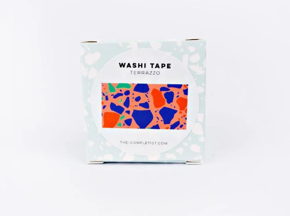 The Completist. Taśma papierowa washi Peach Terazzo -