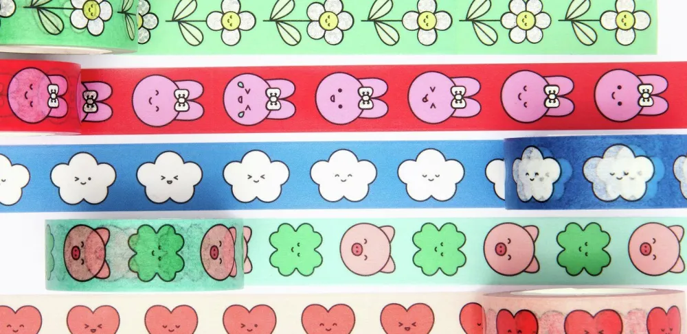 Rico Design Taśma washi Chingu Animals - Paper Poetry - 1,5 cm x 10 m > Dodatki Dekoracyjne