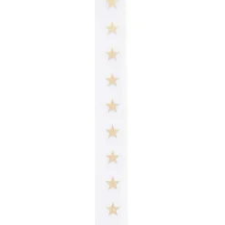 Rico Design Taśma washi, Gwiazdy - Paper Poetry - biało-złota, 15 mm x 10 m > Dodatki Dekoracyjne