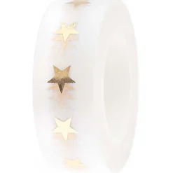 Rico Design Taśma washi, Gwiazdy - Paper Poetry - biało-złota, 15 mm x 10 m ><noscript><img width=