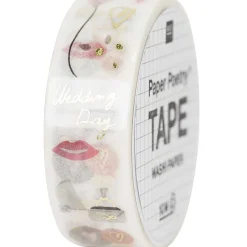Rico Design Taśma washi, Wedding Day - Paper Poetry - 15 mm x 10 m