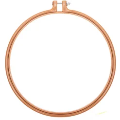 Rico Design Tamborek do wyszywania, okrągły - - musztardowy, 22,8 cm