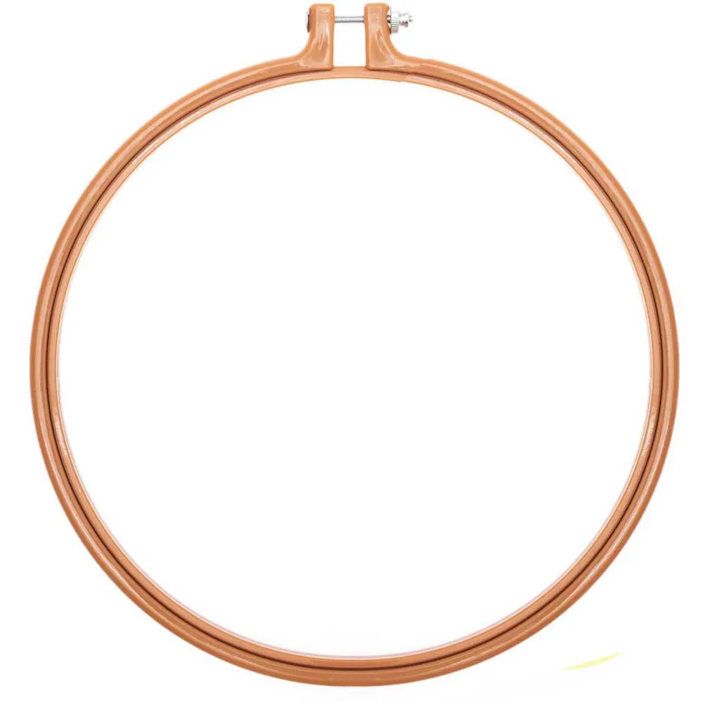 Rico Design Tamborek do wyszywania, okrągły - - musztardowy, 22,8 cm
