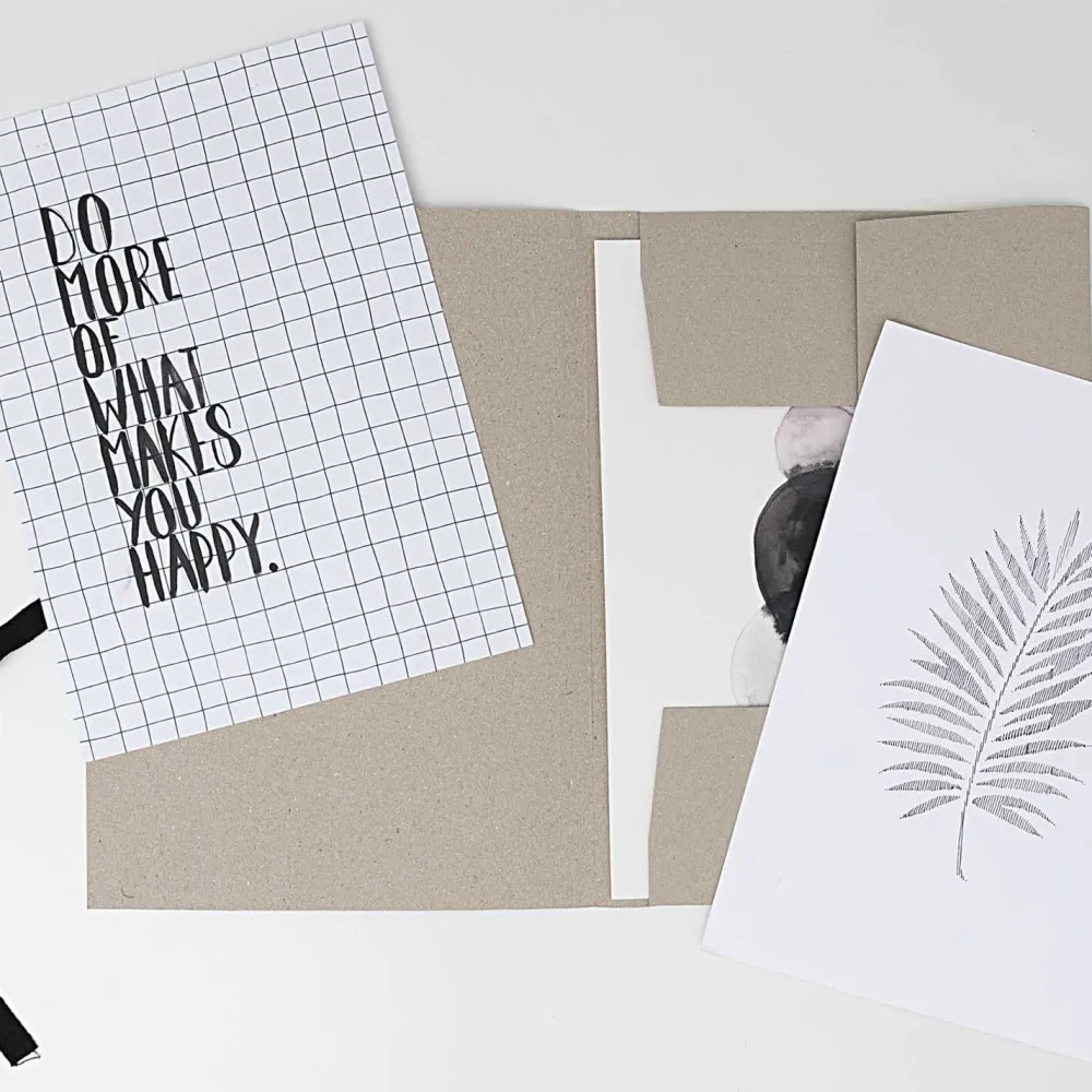 Rico Design Teczka papierowa na dokumenty i rysunki A4 - Paper Poetry