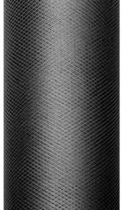 PartyDeco Tiul dekoracyjny 15 cm - czarny, 9 m > Tiul