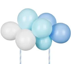 PartyDeco Topper balonowy na tort - niebieski, 29 cm > Toppery Na Wypieki