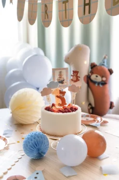 PartyDeco Toppery do muffinek Miś - 12-14 cm, 5 szt. > Toppery Na Wypieki