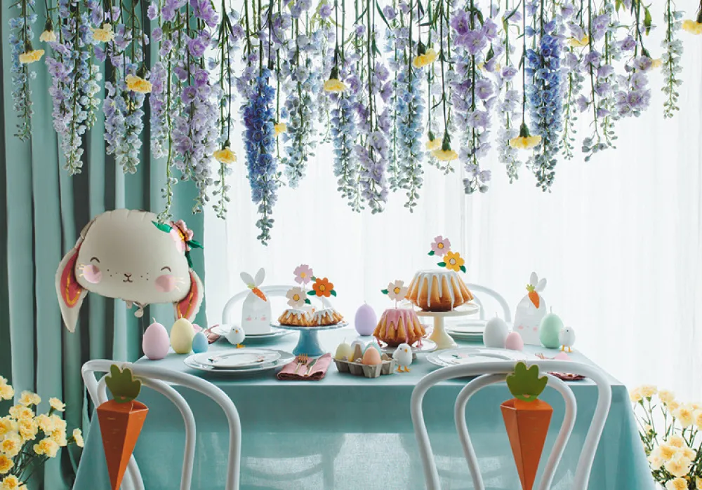PartyDeco Toppery na wypieki, Kwiaty - kolorowe, 8 szt. > Toppery Na Wypieki
