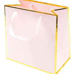 Rico Design Torba prezentowa - - różowo-złota, 18 x 18 x 10 cm
