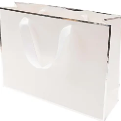 Rico Design Torba prezentowa - - biało-srebrna, 24 x 32 x 10 cm