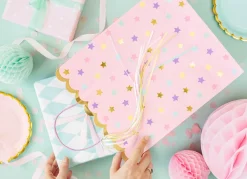 PartyDeco Torebka na prezenty, Gwiazdki - 26 x 32 x 13 cm