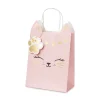 PartyDeco Torebka na prezenty Kotek - różowa, 18 x 10,5 x 27,5 cm > Torby Papierowe