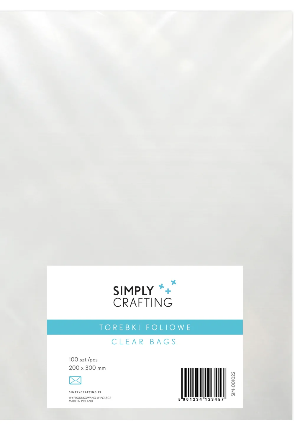 Simply Crafting Torebki, woreczki foliowe bez kleju - - 20 x 30 cm, 100 szt. > Celofan I Woreczki Celofanowe