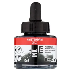 Amsterdam Tusz akrylowy - - Oxide Black, 30 ml > Farby Akrylowe