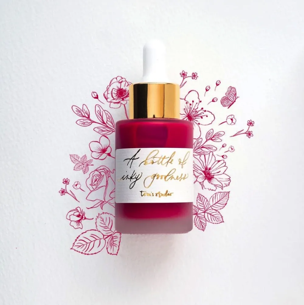 Tom's Studio Tusz akrylowy do kaligrafii - - Hot Pink 30 ml