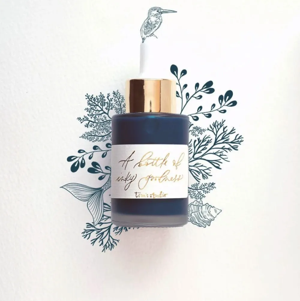 Tom's Studio Tusz akrylowy do kaligrafii - - Teal 30 ml