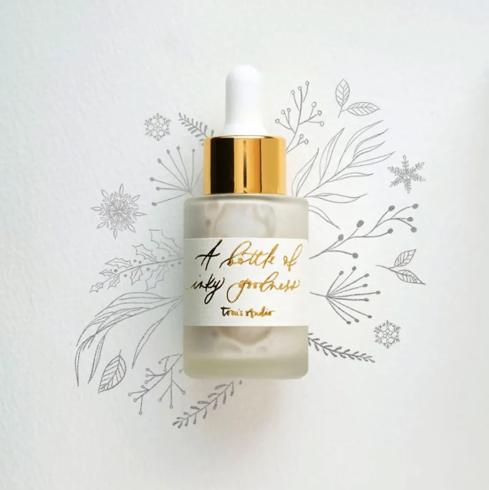 Tom's Studio Tusz akrylowy do kaligrafii - - Silver 30 ml
