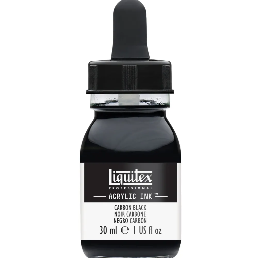 Liquitex Tusz akrylowy - - Carbon Black, 30 ml