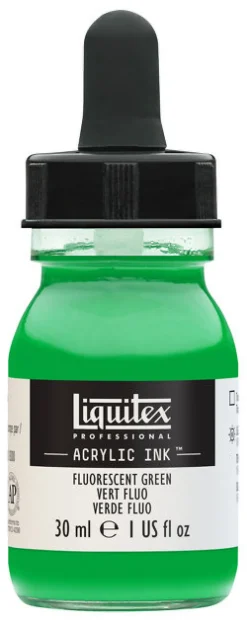 Liquitex Tusz akrylowy - - Fluorescent Blue, 30 ml > Farby Akrylowe