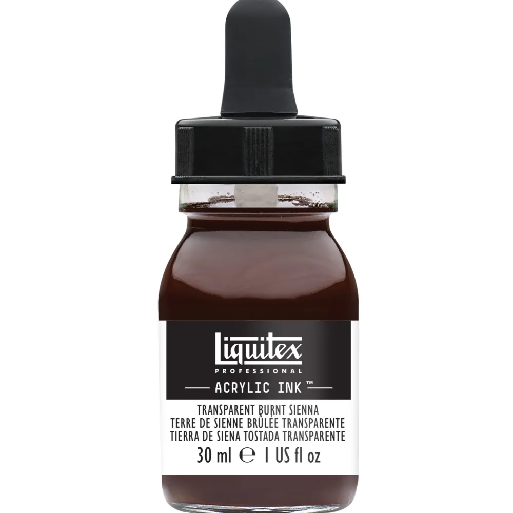 Liquitex Tusz akrylowy - - Transparent Burnt Sienna, 30 ml > Farby Akrylowe
