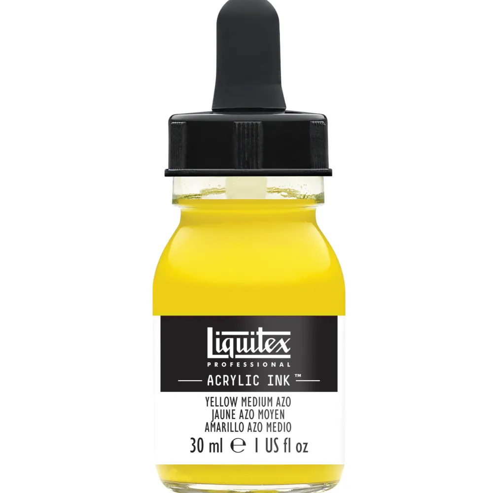 Liquitex Tusz akrylowy - - Yellow Medium Azo, 30 ml