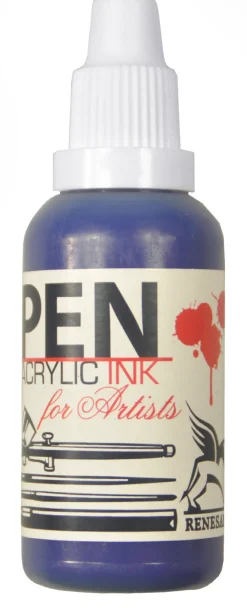 Renesans Tusz akrylowy - - błękit ftalo, 35 ml