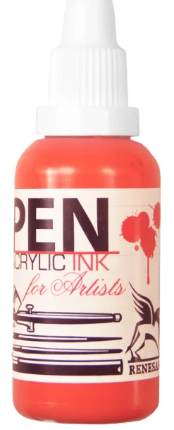 Renesans Tusz akrylowy - - cynober, 35 ml > Farby Akrylowe