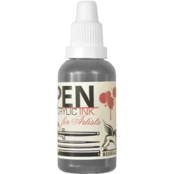Renesans Tusz akrylowy - - srebrny, 35 ml > Farby Akrylowe