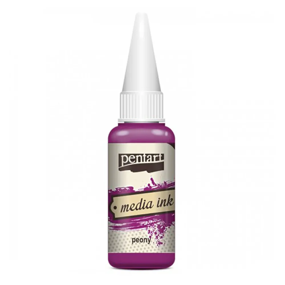 Pentart Tusz alkoholowy Media Ink - - Peonia, 20 ml