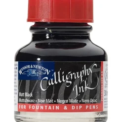 Winsor & Newton Tusz do kaligrafii DIP - - matt black, 30 ml > Tusze Do Kaligrafii