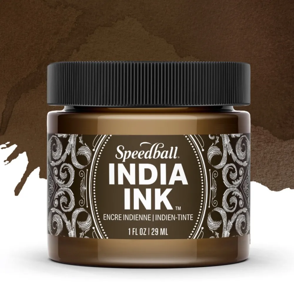 Speedball Tusz do kaligrafii India Ink - - Sepia 29 ml