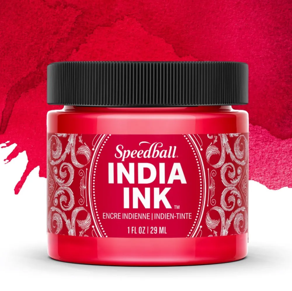 Speedball Tusz do kaligrafii India Ink - - Ruby 29 ml