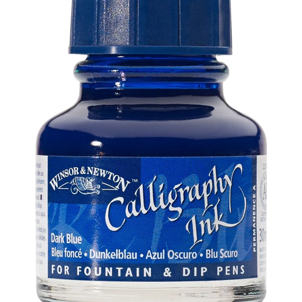 Winsor & Newton Tusz do kaligrafii - - dark blue, 30 ml