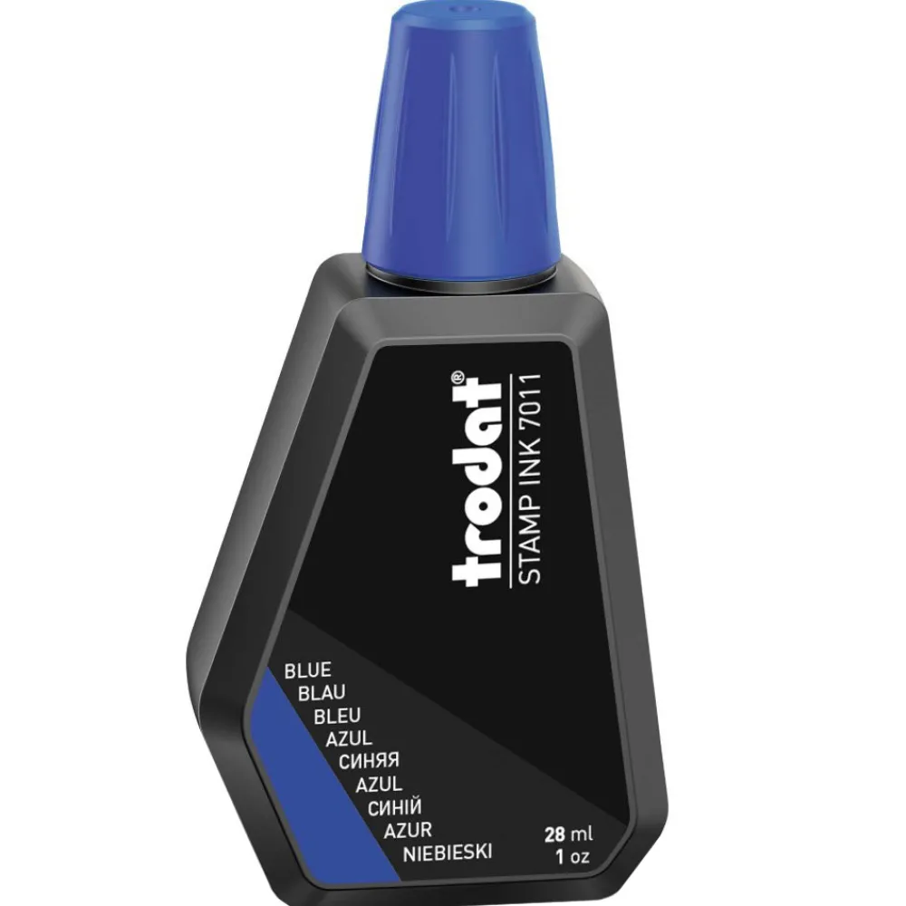 Trodat Tusz do pieczątek 7011 - - niebieski, 28 ml