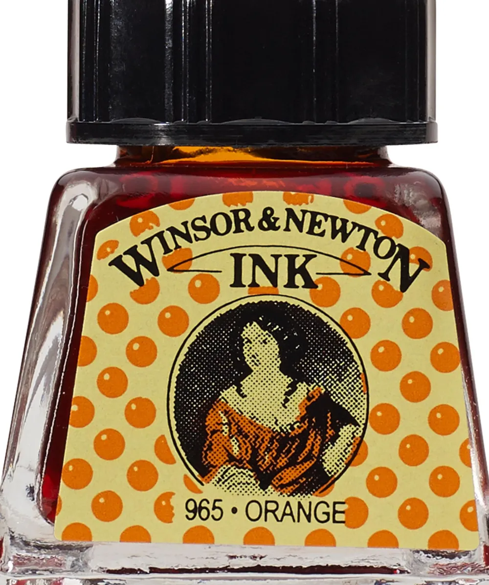 Winsor & Newton Tusz rysunkowy - - Orange, 14 ml