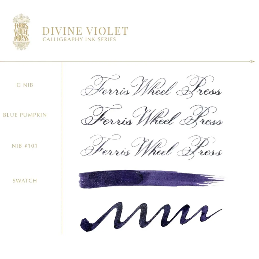 Ferris Wheel Press Tusz wodoodporny - - Divine Violet, 28 ml