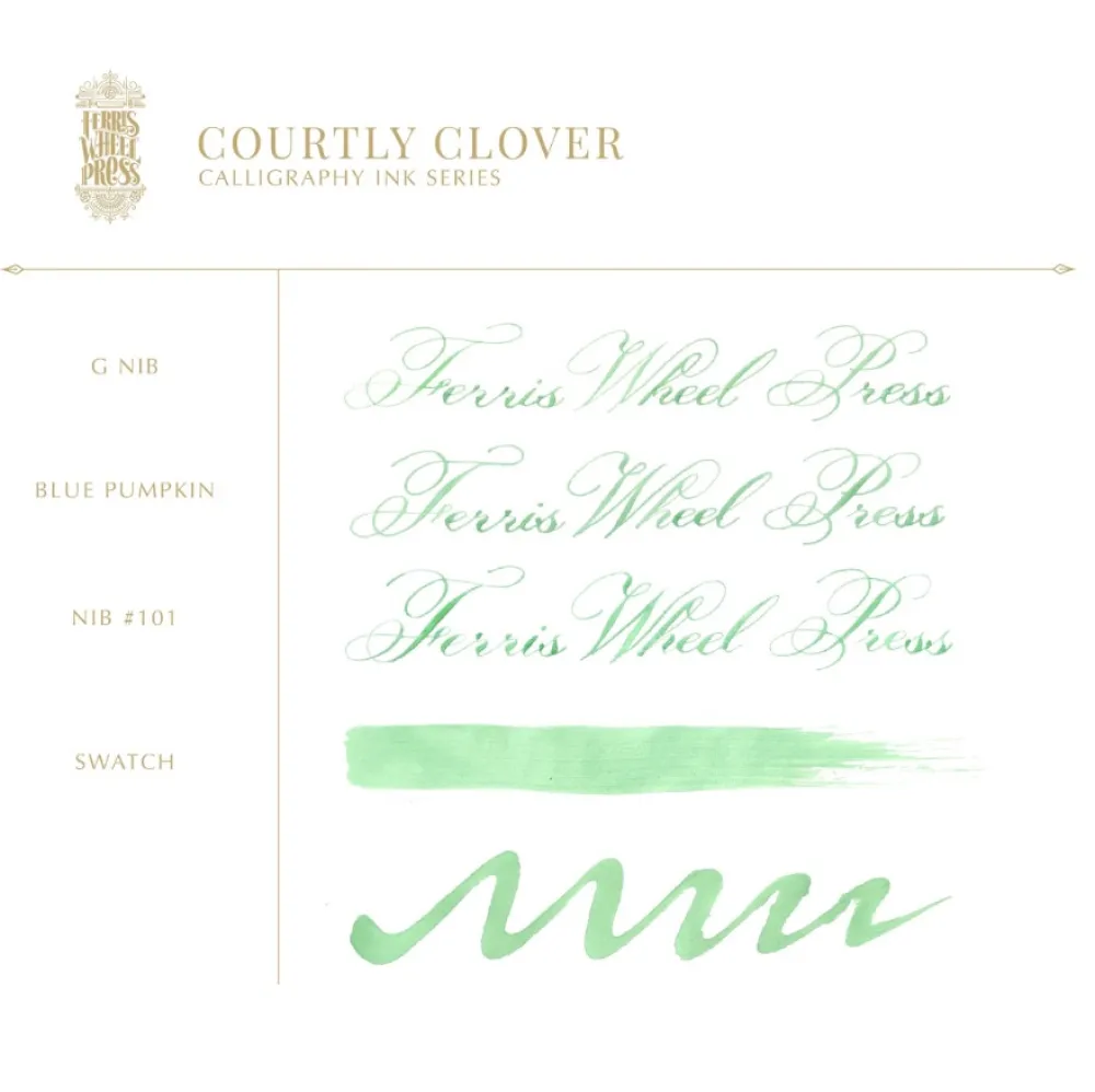 Ferris Wheel Press Tusz wodoodporny - - Courtly Clover, 28 ml