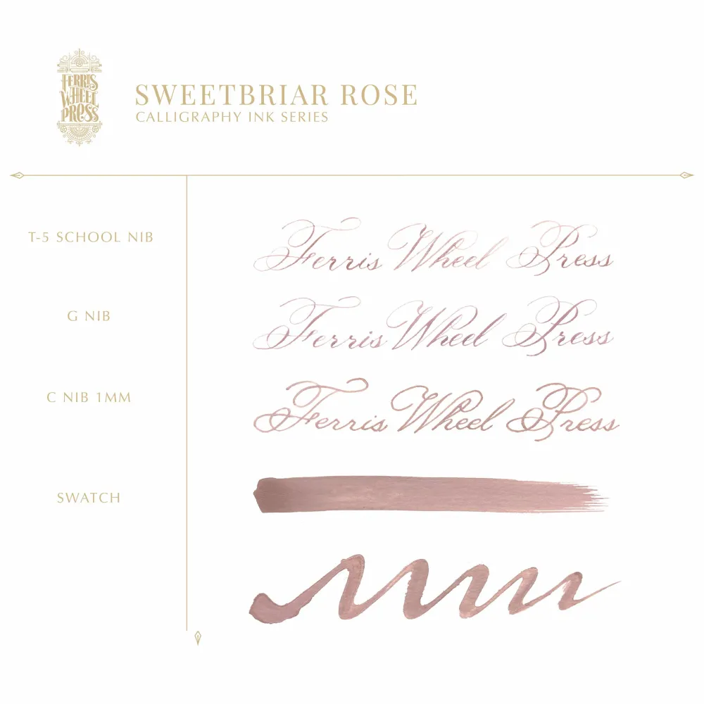 Ferris Wheel Press Tusz wodoodporny - - Sweetbriar Rose, 28 ml > Tusze Do Kaligrafii