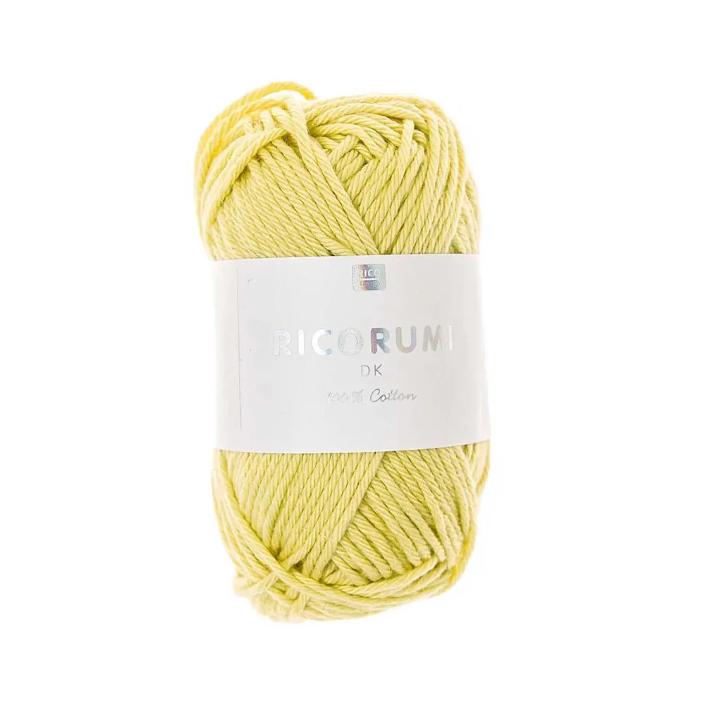 Rico Design Włóczka bawełniana Ricorumi DK - - Pastel Yellow, 25 g