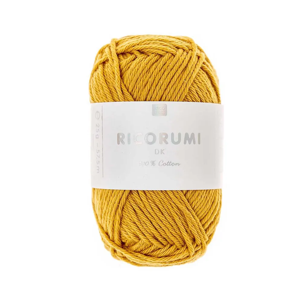 Rico Design Włóczka bawełniana Ricorumi DK - - Mustard, 25 g