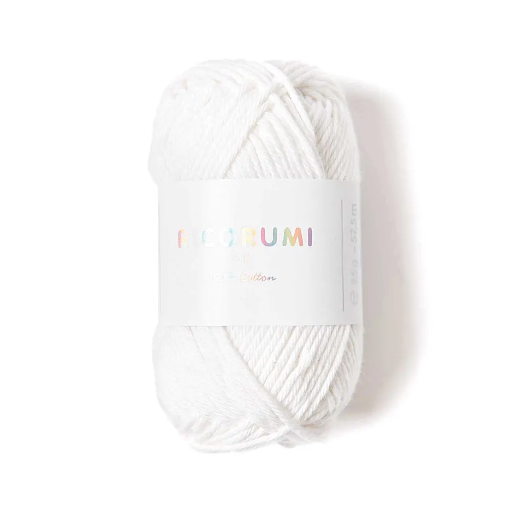 Rico Design Włóczka bawełniana Ricorumi DK - - White, 25 g