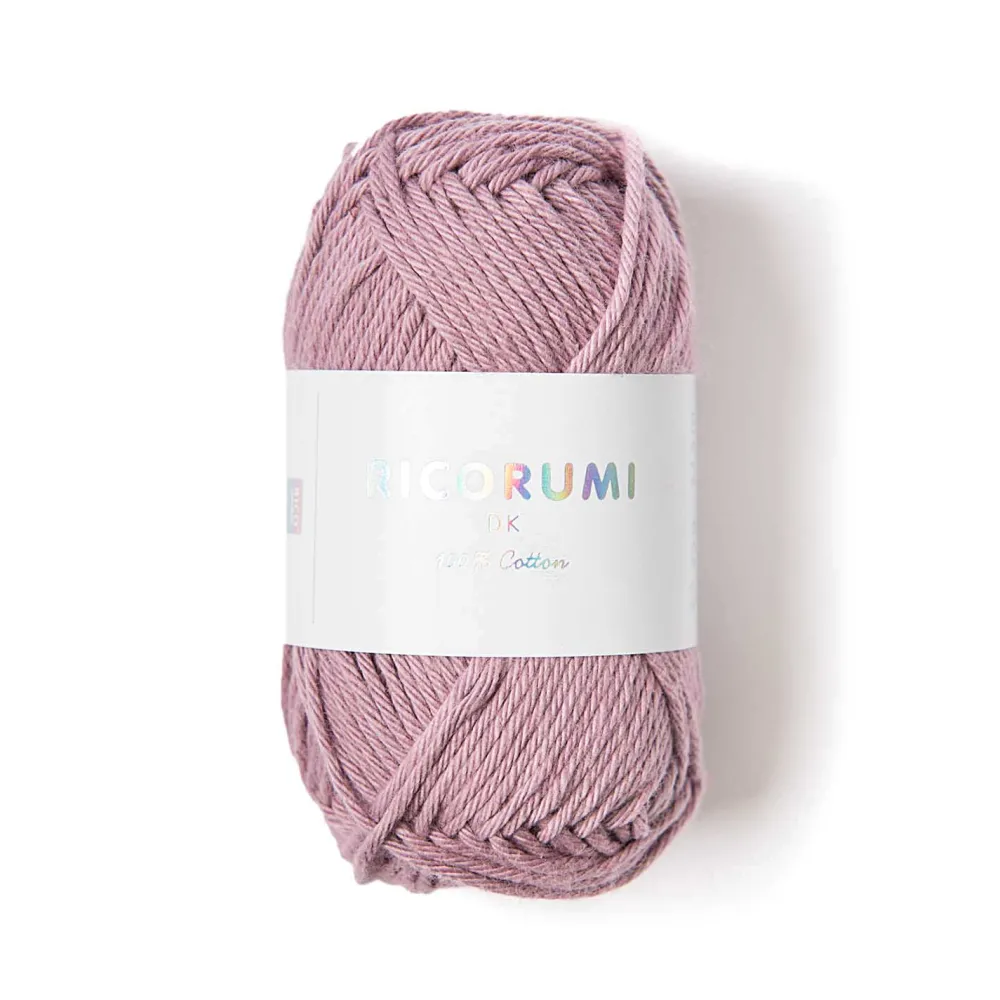 Rico Design Włóczka bawełniana Ricorumi DK - - Mauve, 25 g > Włóczki I Muliny