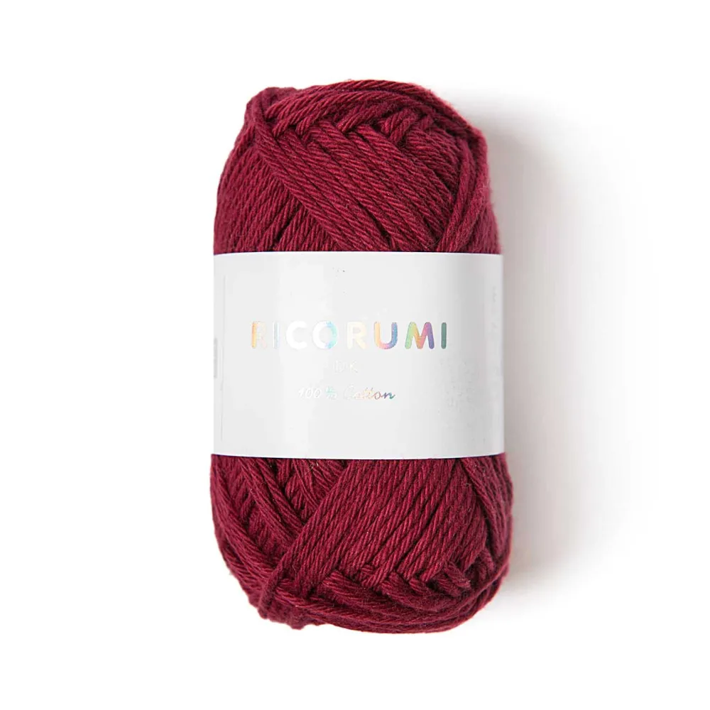 Rico Design Włóczka bawełniana Ricorumi DK - - Burgundy, 25 g