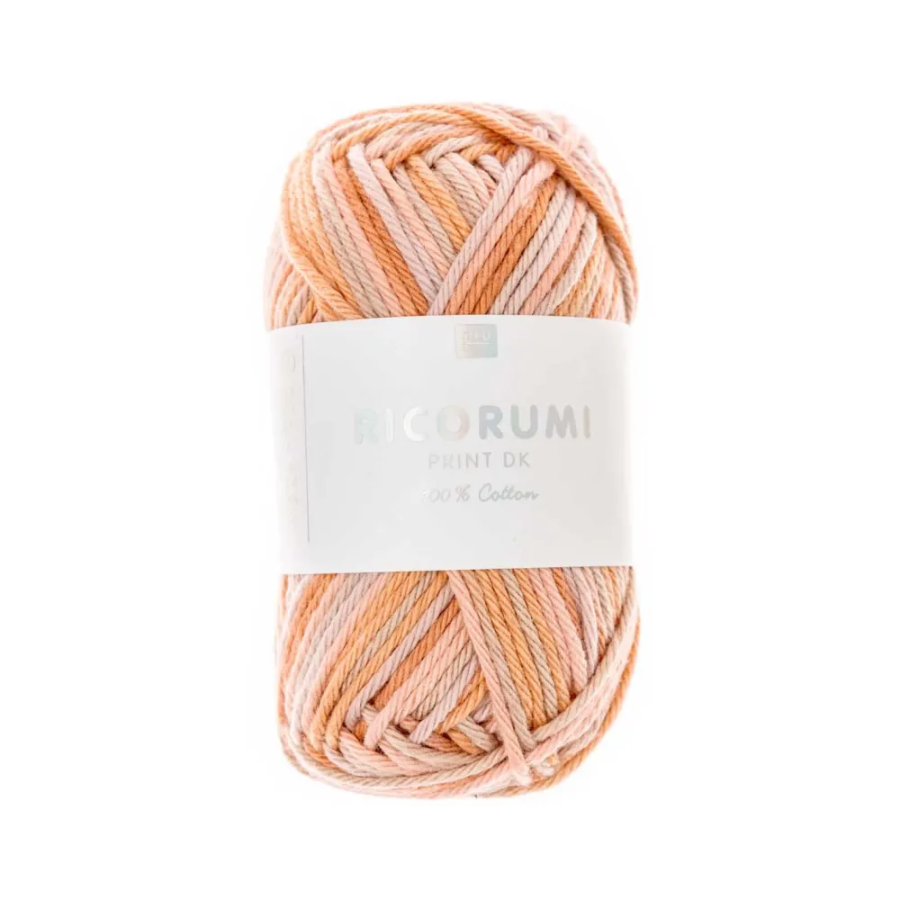 Rico Design Włóczka bawełniana Ricorumi Print DK - - Salmon, 25 g