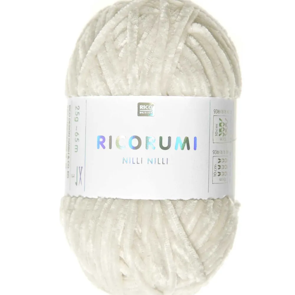 Rico Design Włóczka szenilowa Ricorumi Nilli Nilli - - Cream, 25 g